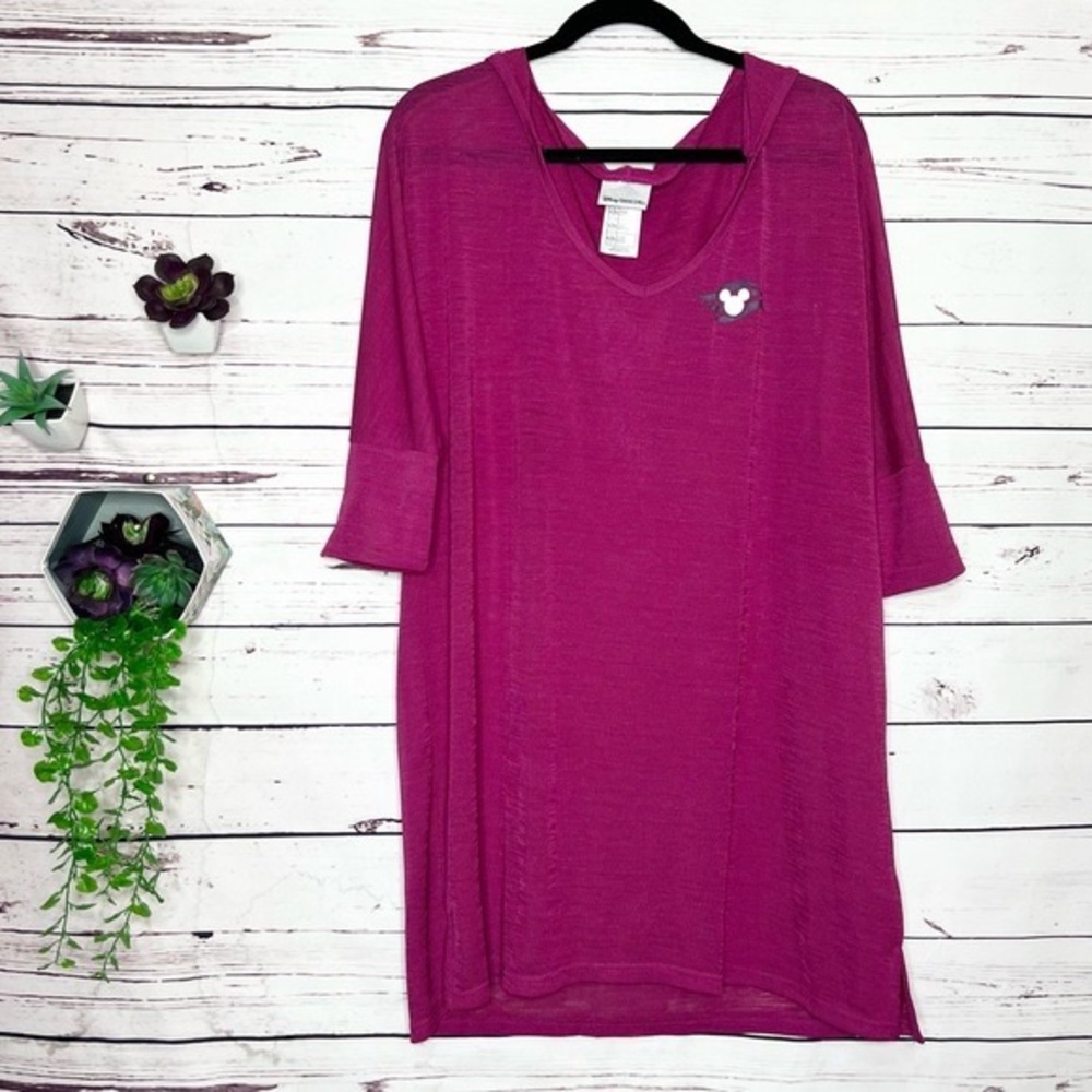 Disney Cruise Line Hooded Swim Coverup Magenta Pink Size XS/S